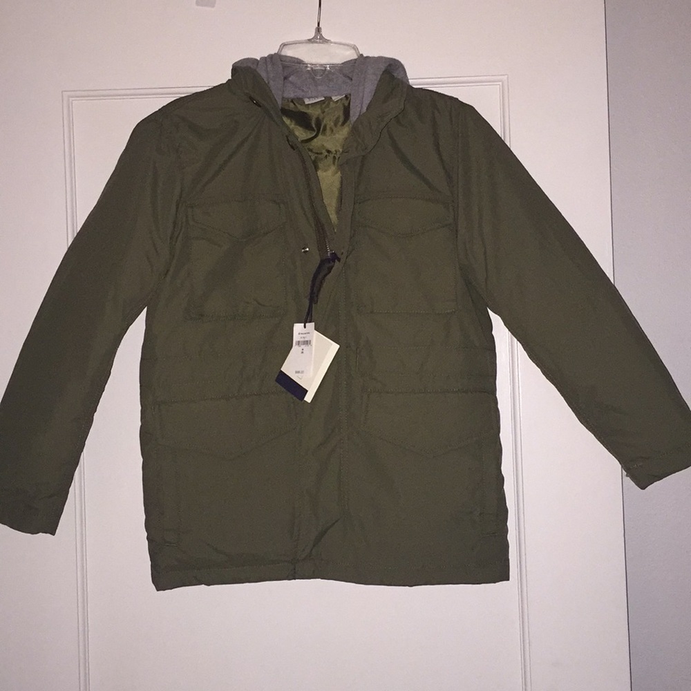Boys Gap Kids Army green Coat w/Hoodie BNWT offers